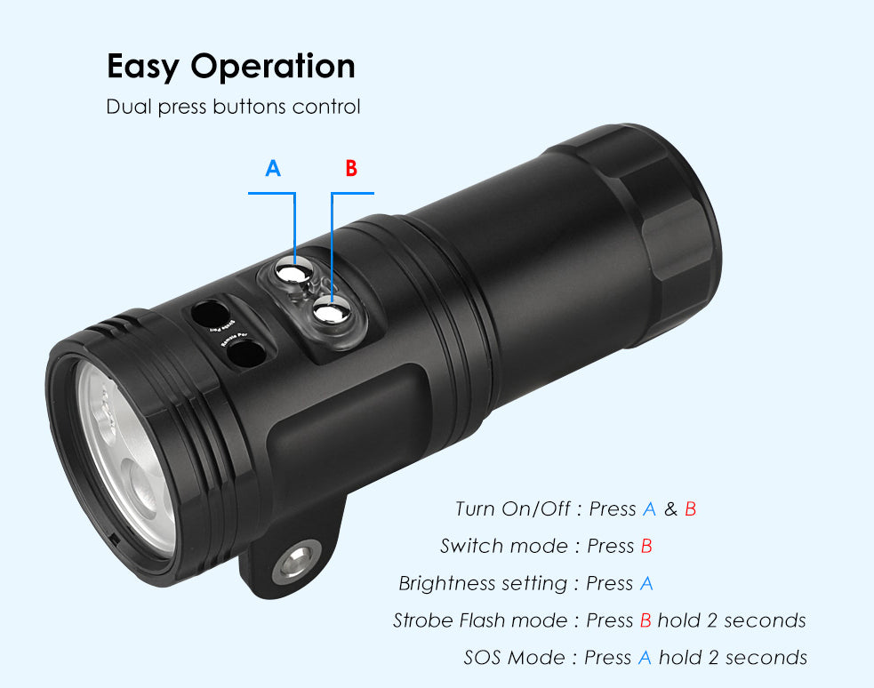 X-Adventurer M4500-WSRUA Smart Focus Video Light & Strobe