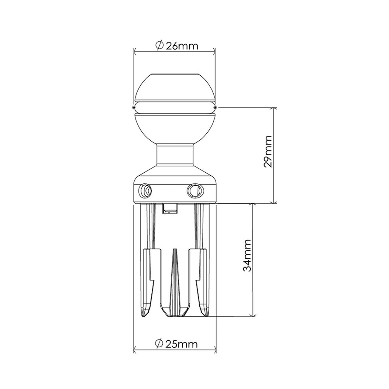AOI Quick Release Ball Mount