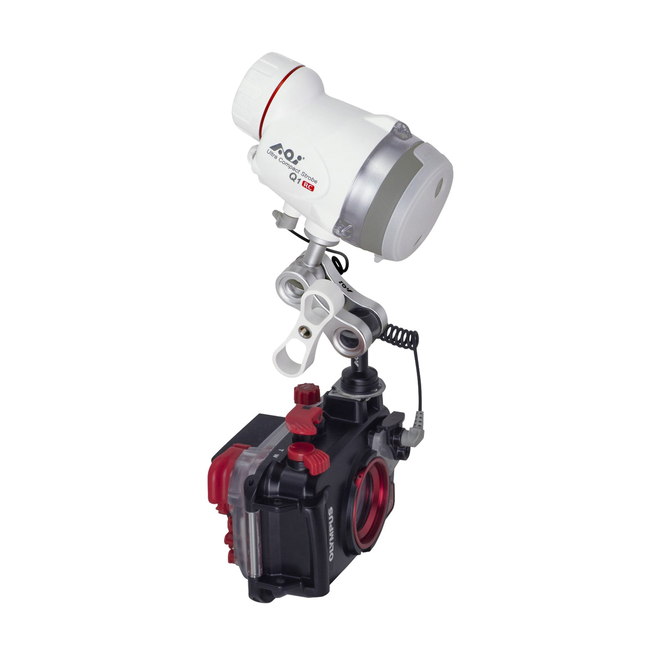 AOI UCS-Q1RC Ultra Compact Strobe Q1 WITH Olympus RC Mode White