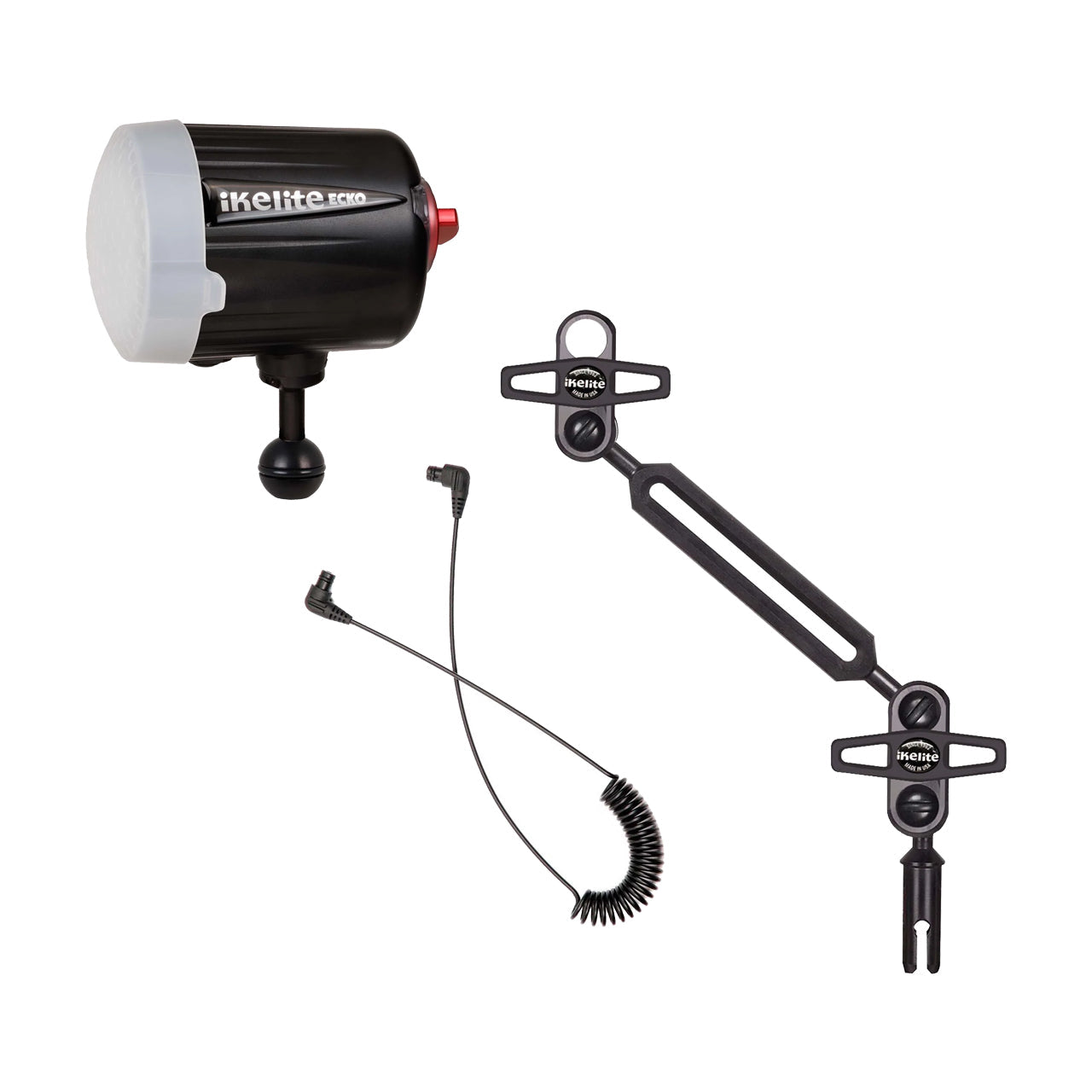 Ecko Fibre Optic Single Strobe Bundle with Ball Arm & Cord