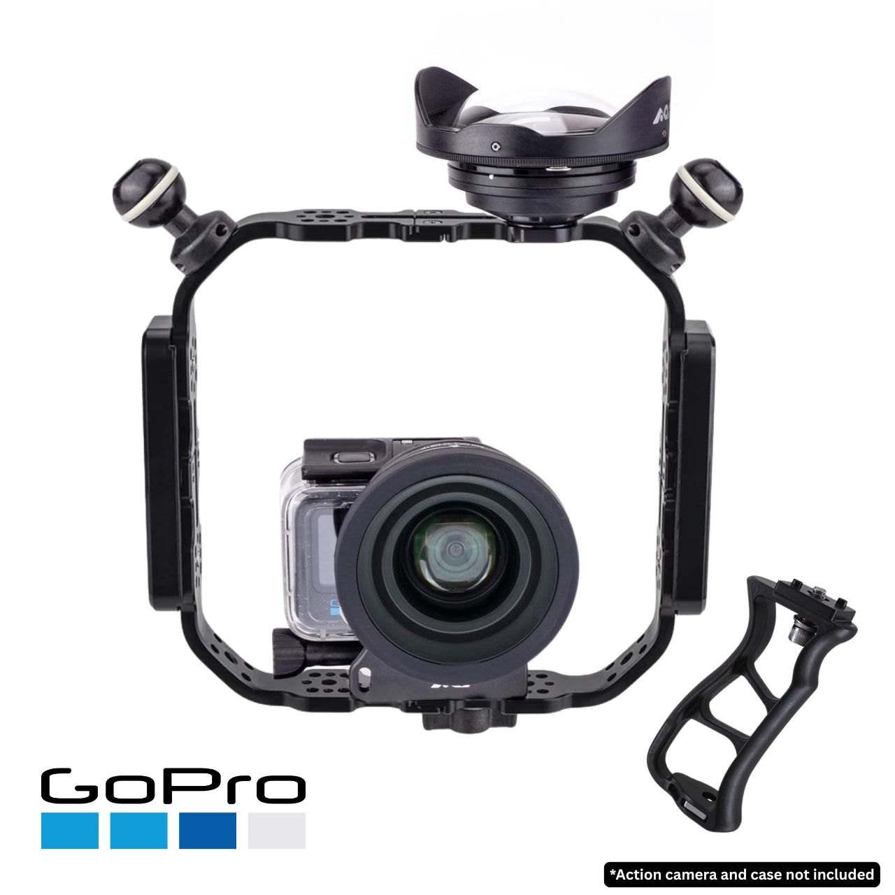 AOI Compact Tray Deluxe Wide Angle & Close-Up Lens GoPro Travel Kit