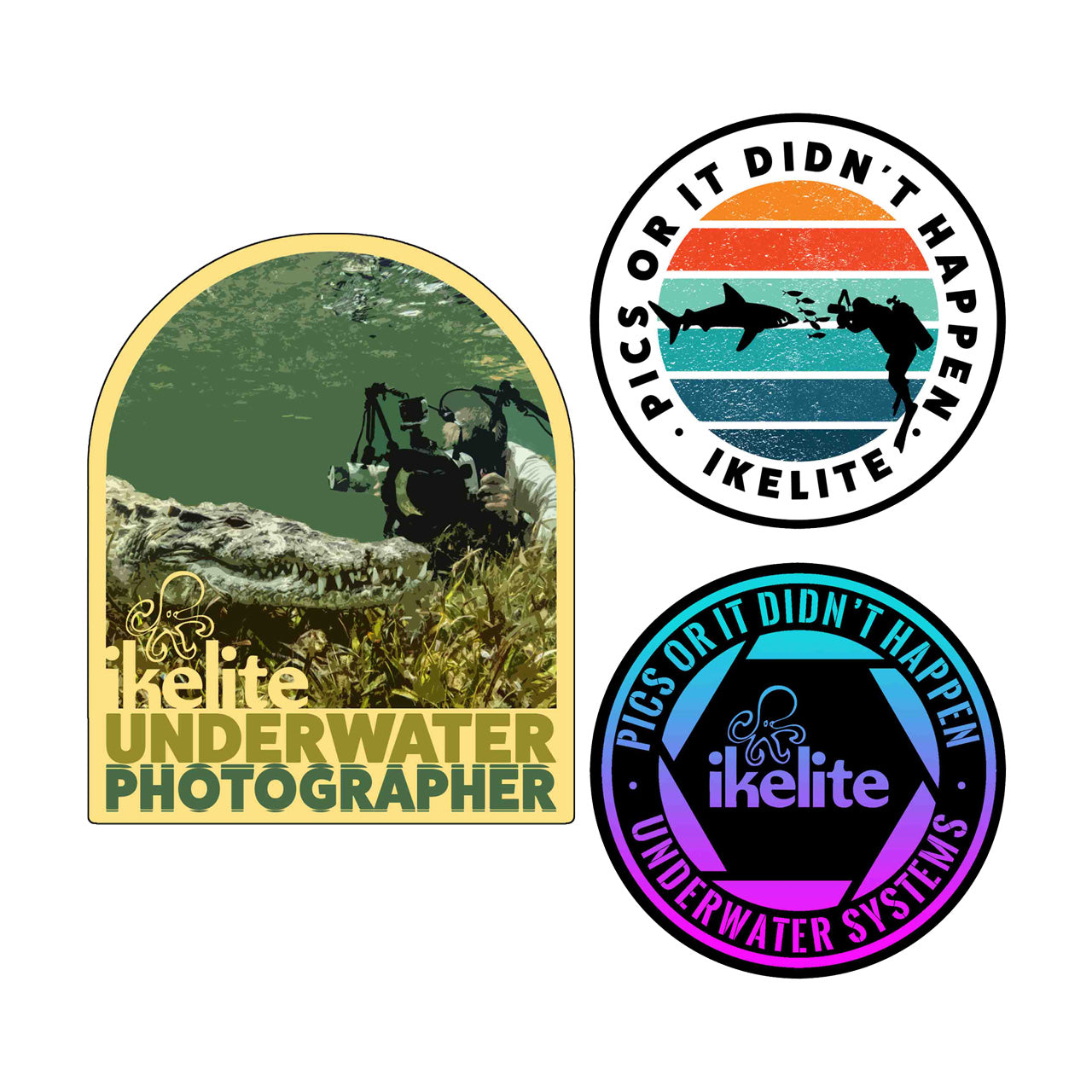 Sticker Pack ( Photographer / Color Block  / Badge )